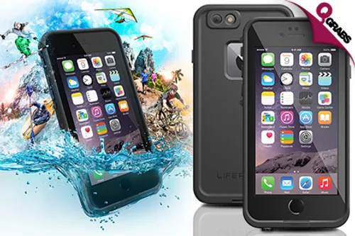 For QR199 Protect Your Mobile with a Black LifeProof Frē Series Waterproof Case for iPhone 6 or 6S! (QR330 Value)